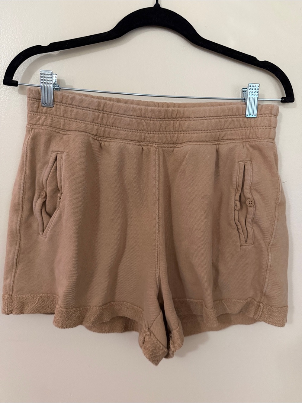 aerie Cozy Drawstring Lounge Shorts - Tan